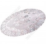 Ажурная салфетка, серебро, кругл (d38см) 