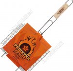 Решетка глубокая 26х23,5х6см с А/П, дерев.ручка  (20)