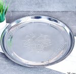Поднос (металл) кругл d36см,узор 