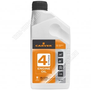 Масло моторное CARVER-0,95л, д/4-х такт.двигателей, минеральное, SAE30 (12) 