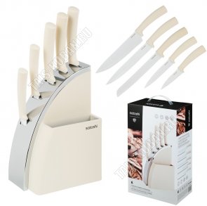 Набор ножей 5предметов на подставке 