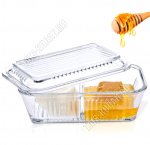 Масленка 2хсекц с крышкой 19х13см 