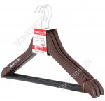 Вешалка (дерево) коричнев Н-р 3шт L44см (8)