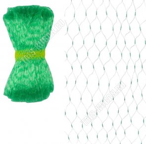 Сетка для защиты урожая от птиц 4х5м, размер ячейки 20х20мм,полиэтилен, цвет зеленый (100) 
