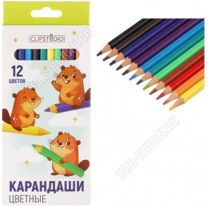 Карандаши цветные, Н-р 12шт (12) 