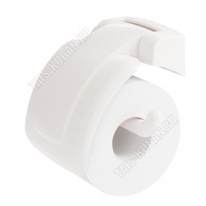 Держатель д/туал.бум с кр.(16х15 h5,5см)  белый (20) 