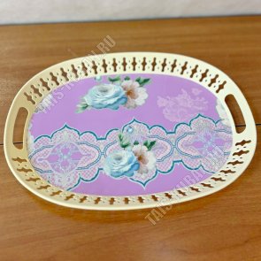 Поднос овал.(34х24 h4см) 