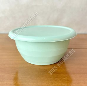 Миска кругл, мята 3,2л, с крышк (d27 h10см) (20) 