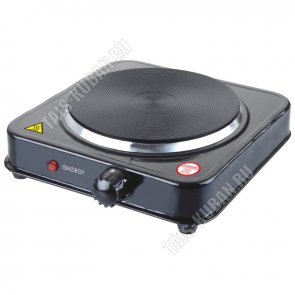 Плита эл. 1конф. Блин чугун. 1000Вт,d140мм,5реж. t ,черн 26х23см (10) 