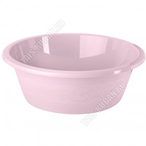 Таз кругл. 12л (d35 h10см) роз-бежевый (10) 