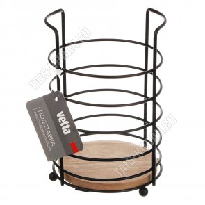 Подставка д/столовых приборов круглая d12 h16см 