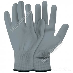 Перчатки д/сад.работ 8 разм (M) полиэстер+полиуретан 