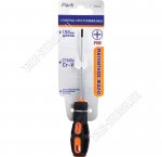 Отвертка крест. PH0х100мм, 3,2х100мм, хром/ванад.сталь, двухкомп.рукоят.,магнит.жало (12) 