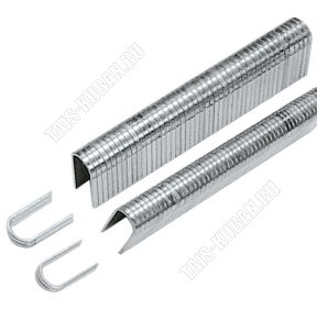 Скобы закален..14мм.д/кабеля,полукругл,шир.7,74мм,толщ.1,25мм, 1000шт.(тип 36) 