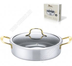 Allegro (нерж с а/п) Жаровня d26см,прям борт h7см (6) 