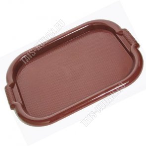 Поднос прям.(50х36 h2,5см) тём.коричнев (15) 