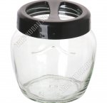 Megan/Черная крышка  Подставка д/зуб.щеток,пасты 0,05л d10см h10,5см, б/уп (20)