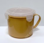 Кружка 0,85л крыш. 4защелк,персиковый (d13 h10,5см) (24)