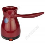 Кофеварка-турка электрическая 600мл 800Вт, бургунди (12) 