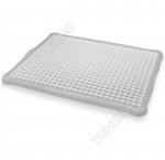 Сушилка д/стаканов,кружек, серый,прям (44х35 h2см) с поддон (20) 