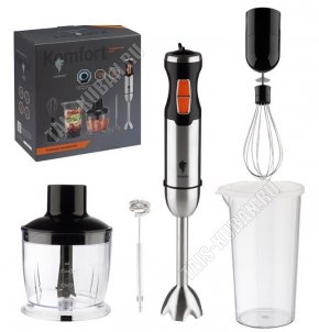 Блендерный набор 1200Вт 2 скорости, 2 насадки, черный (6) 