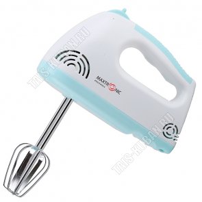 Миксер 180Вт 5 скоростей,1насадка для взбивания, белый/голубой (24) 