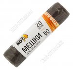 Мешки д/мусора, черный 60л 5мкм (в рул.20шт) (30)