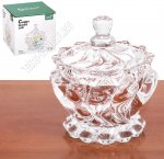 Вазочка д/сладостей с крышкой 0,14л d9 h11см 