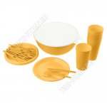 Набор д/пикника 6 перс. 25пр.желтый Бытпласт (6)