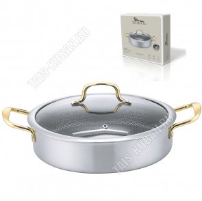 Allegro (нерж с а/п) Жаровня d28см,прям борт h7см (6) 