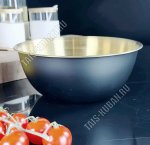 Салатник черн/золото 1,2л d19см (20)