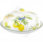 Блюдо Лимоны для блинов d23см, с крышкой
