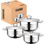 .НАБОР Кастрюль (баки) 3шт (17/21/24л d32/34/36см),ф цилиндр (1)