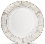 Тарелка плоская d25см Северный сад/Бежево-белая