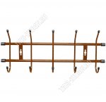 Вешалка 5 двойных крючков L47х18см, медный (20)