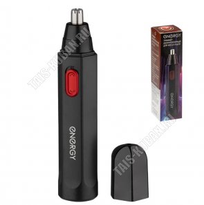 Триммер для носа, ушей (аккумуляторный) 2Вт, черный/красный (100) 