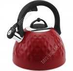 Чайник нерж 3,0л красный матовый (6)