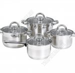 НАБОР посуды 4предмета (кастрюли формы цилиндр 2,1/2,9/3,9л d16/18/20см +ковш 2,1л d16см) (4)