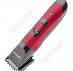 Машинка д/стрижки (аккум) 3Вт, телескоп.насад, лезв.нерж.ст, щеточ, масло,600mAh,черн/красный (12) 