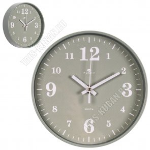Часы (пластик/стекло) круглые d19,5 