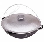 Казан татарский с алюминиевой крышкой 8,0л d36см (1)