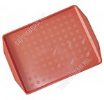 Поднос прям.(43х31 h2,5см) коралловый (25)