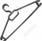 Вешалка (пластик) черный Н-Р 3шт L40см д/одежды (30) ПР