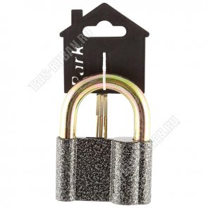 Замок навесной 95х70х25см, дужка d9мм, силумин/железо, 3ключа 