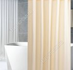 Шторы полиэтилен (180х180см) бежевый,+кольца,уп.пакет (10)