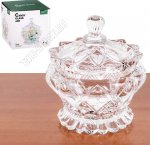 Вазочка д/сладостей с крышкой 0,14л d8,5см h11,5см 