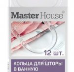 Кольца н-р 12шт,ф.овал 5,5х3,5см,пластик, прозрач,блистер (96)