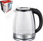 Чайник стекло 1,8л 1500Вт, рельеф 