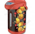 Термопот 5,0л 1100Вт 3режима подача воды (ручная,автоматическая,электрическая) электрическая помпа,функцияия повторного кипячения и дехлорирования воды,защита от перегр,съем крыш.,световой индик, внутр.ёмк. нерж.ст. рис.