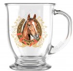 .Лошадь и подкова (стекло) Кружка 450мл (12)